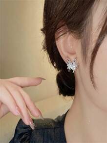 Silver Butterfly Stud Earrings For Women, Luxury High-End Elegant Earrings, Unique Jewelry Design 2025