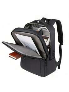 Men Backpack Book School Bags, Commuter Rucksack Daypack For 16 Inch Laptop Large Capacity Travel Computer Rucksack, Male Student College Bag Business Backpacks - Black - View 6