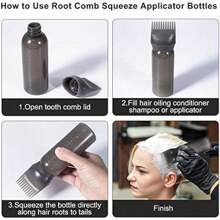 1 件专业染发瓶，带梳齿和测量标记 - 沙龙级染料涂抹器、染色刷和烫发液容器，可精确涂抹（500 毫升/16 盎司） - 非常适合挑染、补染发根、居家护发 - 适合发型师的圣诞节、生日、沙龙周年纪念礼物、返校礼物、旅行度假必需品、女士发饰