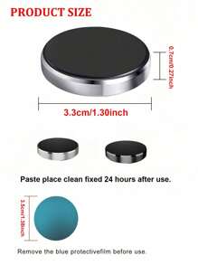 1pc Mini Multi-Function Magnetic Car Phone Holder For Navigation, As You Like, Stable, Strong Adsorption, Optional Silver/Black