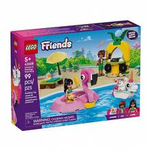 LEGO 乐高好朋友系列儿童积木套装，适合作为礼物 - Unicorn & Flamingo Themed Pool Party 42658 - 查看 3