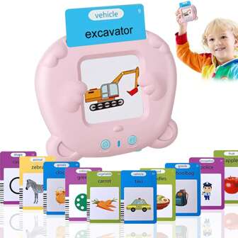 会说话的闪卡，幼儿闪卡，含 244 个常见词，蒙特梭利玩具，自闭症感官玩具，言语治疗玩具，适合 1 2 3 4 5 岁男孩和女孩的学习教育礼物