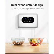 2025-Nw Portabl Ozon Machin Nration For Watr An Air, With Ual Outlts, Ngativ Ion An TimrSilvr - Parent Silver - View 2