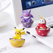 pokemon Pokémon Tumbler Ornaments Blind Box, Fairy Eevee, New Leaf, Cat, Pikachu Play Ornaments, Office Home Desktop Ornaments, Birthday Graduation Best Gifts