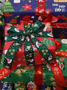 1 张 5 米/10 米大卷圣诞包装纸，牛皮纸