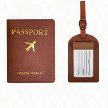 1 pieza ¡Un imprescindible para viajar! Clip para pasaporte de material, bolsa portadocumentos para almacenar fotografías de identificación, compacto, ligero, seguro y organizador anti-pérdida