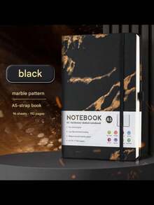 Unisex Lined Notebook, Marble And Rough Surface Journal, Hardcover Leather Material, With Pen Holder, Resistant Cover Tech Softcover Composition Journal Notebook Light Notepad Supply For Stylish Women Men Daily Use Home Decor,Preppy Style Lined Journal, Back To School Decorations,Suitable For Work, Notes, Travel, School, Etc.