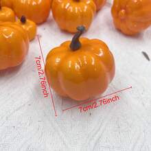 1 件逼真的迷你南瓜，优雅的南瓜装饰，适用于家庭、户外、花园、乡村、活动道具、万圣节装饰桌面装饰家居装饰秋季装饰房间装饰秋季装饰