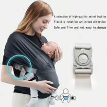 Canguru Ajustável para Bebê, Design Ergonômico Macio e Respirável, Assento de Quadril para Recém-Nascidos e Bebês, Mochila de Tecido de Tela
