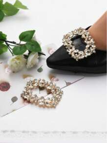 High-Heeled Shoes Decorative Accessories Shoe Accessories Wedding Shoes Accessories Shoe Buckle Removable Shoe Flower Rhinestone Shoe Clip Women's Versatile Shoe Buckle Boutique Accessories Shoe Buckle
