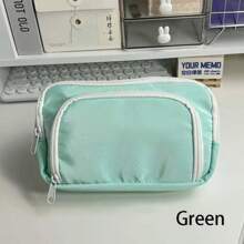 New Transparent Pencil Case, Large Capacity Simple And Beautiful Pencil Case, Creative Multifunctional Stationery Bag For Middle School Students,Back To School