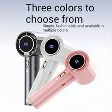 Ventilador de mano portátil con batería recargable de 1800mAh, ventilador mini USB ajustable a 100 velocidades, adecuado para viajes y uso en exteriores, ventilador portátil recargable, estudiante, ventilador de escritorio