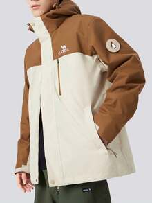 CAMEL CROWN Men's Warm, Breathable, Casual Sports Windbreaker Jacket For Outdoor Hiking