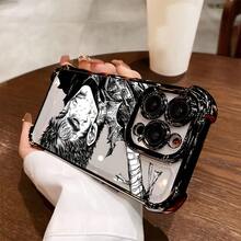 Adecuado para iPhone 16 15 14 13 12 11 Pro Max X XR XS MAX 8 7 Plus, funda de teléfono de anime popular Caballero Negro, cubierta trasera suave transparente a prueba de golpes. - Mezcla de colores - Ver 3