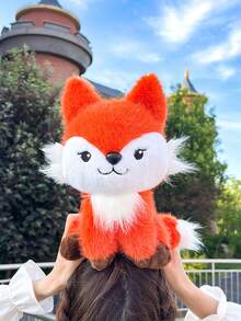 新款可爱狐狸毛绒玩偶，柔软的填充动物玩偶，可爱的设计，完美的儿童生日礼物，复活节主题，豪华房间家居装饰，生日礼物和各种节日礼物 - 彩色 - 查看 7