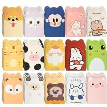10pcs/20pcs/40pcs Mini Animal Notebook Set - Cute Cartoon Animal Patterns With Inspirational Quotes, Frog, Pig, Rabbit And Various Animal Designs, College Ruled Pages, Portable Compact Size, Suitable For Christmas Party Gifts, Office Prizes, Classroom Supplies (Durable Paper), Fun Design, Back To School Gifts, School Rewards - Multicolor - View 8