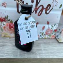 15pcs Personalized Labels, Hen Do Labels, Hen Do Favors - White - View 4