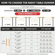 Siilues Table Runner, Tree Decorations Merry Runner Table Seasonal Winter Decor Indoor Outdoor Dining Table Decorations 13x72 Inch - 13'' X 48'' - View 3