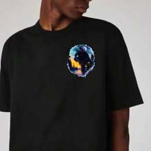 1/2/3 Peças Adesivos de Transferência de Calor de Gato Sob o Céu Estrelado - Adesivos Laváveis, Adequados para Camisetas, Almofadas e Roupas - Aplicação Fácil de Prensagem a Quente, Remendos Decorativos DIY, Enfeites de Almofada