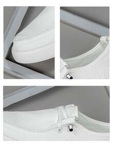 Herren 2025 Neue Einfache Klassische Lässige Bequeme Modische Sneaker - Atmungsaktiv, High Street Slip-On Schuhe mit Gummiband, Mesh Stoff, Ganzjährig Tragbar, Runde Zehenkappe, Textil Obermaterial, EVA Sohle Leicht Flach Vielseitig Herrensportschuhe, Studentenschuhe, Freizeitschuhe, Outdoor Wandern, Street-Style für Alle Jahreszeiten, Leicht & langanhaltend - Weiss - Übersicht 6