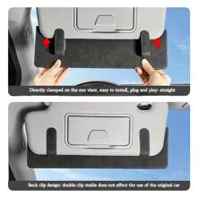 1pc Universal Car Sunshade Visor Extension, Car Sun Visors Extender, Sun Blocker With Buckle Closure - Quick Installation, Sun Visor Attachment Suitable For Most Car