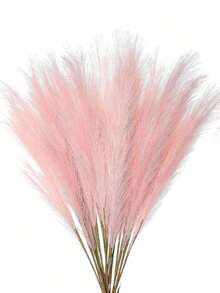 120 件 55 厘米 - 人造芦苇高仿真蒲苇仿羽毛枝适用于落地花瓶填充物、家居厨房波西米亚风格装饰、房间装饰、婚礼派对装饰、情人节装饰/情人节、礼物（1 件/10 件/20 件/30 件/60 件/120 件）