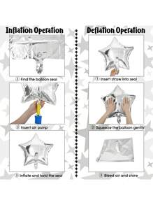 بالونات أرقام مخصصة بقياس 32 بوصة باللون الأسود والذهبي والفضي، أرقام لعيد الميلاد الخاص بك، كما وبالونات بأشكال نجمية بقياس 18 بوصة باللونين الأسود والفضي، الأسود والذهبي، الأحمر والأزرق والأبيض، مناسبة ل- عيد الميلاد وحفلات الاستحمام وعيد الزواج والسنة الجديدة والتخرج وحفلات التزيين