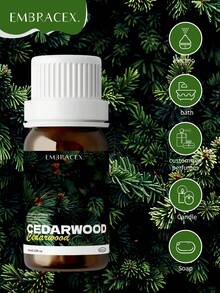 EMBRACEX. 100% Pure Natural Cedarwood Essential Oil | 0.33 Fl Oz | High Quality Oil For Home Diffuser, Aromatherapy, And Humidifier - Cedarwood - View 2