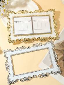 1pc European Style Rose Flower Switch Sticker, Double Switch Cover, Wall Decal, Suitable For Halloween, Christmas, And Home Decor - White - View 10