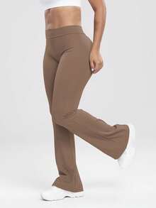 One Piece Women's Gym Jersey Trousers Are Suitable For Yoga Sports, Running, And Festivals - Cà phê nâu - Xem 4