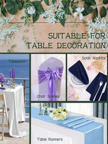 1 件柔软缎面面料，适用于缝纫、婚纱、DIY 工艺、服装、桌布、服装设计、婚纱 - 橘色 - 查看 6