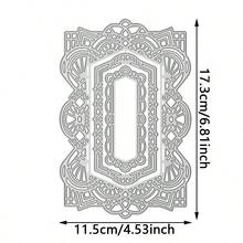 1 件蕾丝框架金属切割模具，适用于 DIY 剪贴簿装饰压花手工模切模板