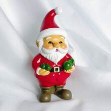 1 Peça, Escultura Simples de Papai Noel em Resina, Pequenas Estatuetas Natalinas, Adequadas para Jardim, Casa e Decoração de Quarto, Decorações Multifuncionais para Feriados como Natal, Halloween, Páscoa, Ação de Graças - Para Uso Interno e Externo, Sem Necessidade de Eletricidade