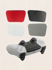 2 miếng băng dính chống trượt có vân - Miếng dán bảo vệ xúc giác được tăng cường, chống trầy xước, thiết kế công thái học, phù hợp với bảng điều khiển tay cầm PlayStation 5, phụ kiện tay cầm chơi game | Vân sợi carbon | Chất liệu dán bền - Nhiều màu - Xem 3