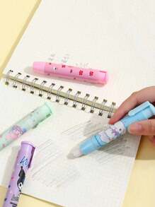 Sanrio 1Pc Creative Press Eraser Hello Anime Kuromi Melody Cinnamoroll Kitty Cartoon Stationery Gift Office School Supplies Back To School School Supplies(Some Parts May Be Random)