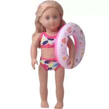 16-18 Inch Summer Baby Doll Swim Ring, Swimming Pool, Beach, Sand Toy Accessory - Pink - View 5