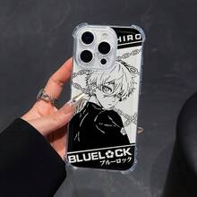Funda de teléfono SamsungAnime Prison Football compatible con iPhone 16 15 14 13 12 11 Pro Max X XR XSMAX 8 7 Plus, cubierta trasera transparente suave a prueba de golpes. - transparente - Ver 2