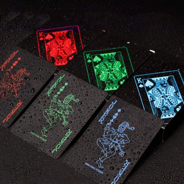 1pc-Waterproof Playing Cards, Plastic Playing Cards, A Deck Of Playing Cards, Christmas Gift Playing Cards, Halloween Gifts, Thanksgiving Gifts, Game Gifts, Very Cool Decoration, Good Quality