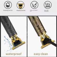 3 en 1 Afeitadora, Rasuradora De Barba, Maquina Para Cortar Cabello, Cortadora Profesional de Pelo Para Peluqueria, Maquina de Afeitar, Rasuradora Para Cabello y Pelo, Herramienta Profesional Para Cortar El Cabello, Cortapelos Electrico, Barberia, Estetica, Peluqueria - dragón - Ver 6