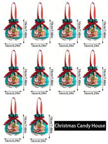1 pieza/5 piezas/10 piezas Bolsas de regalo de Navidad, Bolsa de regalos de Papá Noel, Bolso de muñeco de nieve navideño, bolsas de Apple para regalo en Nochebuena, Empaque de frutas navideñas, Regalos para dulces, Recuerdos decorativos
