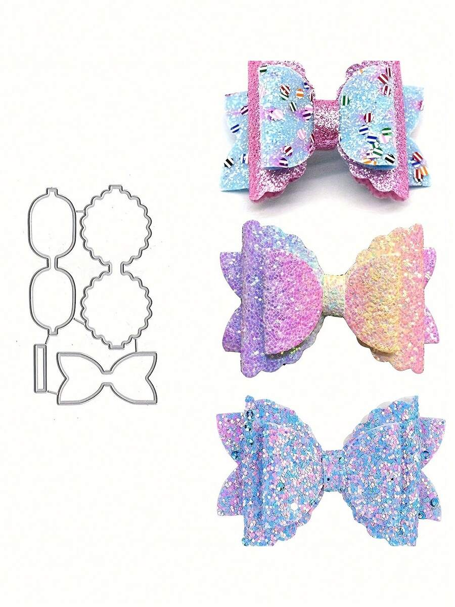 1pc Metal Die Cut, 2024 Metal Cutting Die For Paper Card Making Scrapbooking DIY Cards Photo Album Craft Decorations Flower Bows Metal Die Cuts