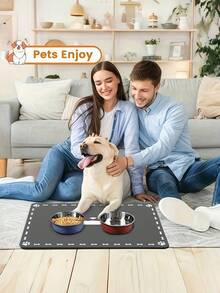 Alfombrilla personalizada súper absorbente para comida de perro, almohadilla personalizable para tazón de mascotas, hecha de goma y material de diatomita, adecuada para perros, cosas personalizables - Multicolor - Ver 7