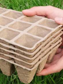 Seed Starter Tray Kit, Plant Seedling Germination Tray Set - Brown - View 8