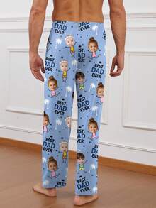 Customized Men's Pajama Pants, Unique Designs With Human Portraits, Family Members, Pets, Cartoons, Holiday Themes, Fun And Interesting
