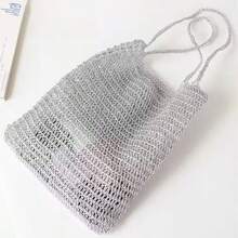 Cuerda única colorida de oro y plata, hilos de seda de hielo tejidos a mano resistentes y duraderos, hilo especial tejido con gancho, núcleo de plata - Multicolor - Ver 7