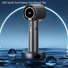 Ventilador de mano portátil con batería recargable de 1800mAh, ventilador mini USB ajustable a 100 velocidades, adecuado para viajes y uso en exteriores, ventilador portátil recargable, estudiante, ventilador de escritorio