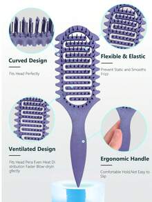 Curl Defining Hair Brush, 2026 Flash Hair Styling Brush For Curly Hair, Shaping & Defining Curls For Women - one-size - View 5
