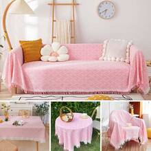 1 件复古传统几何图案沙发地毯毯沙发毛巾毯套适用于室内装饰和户外露营野餐，野餐毯 - 白色 - 查看 12