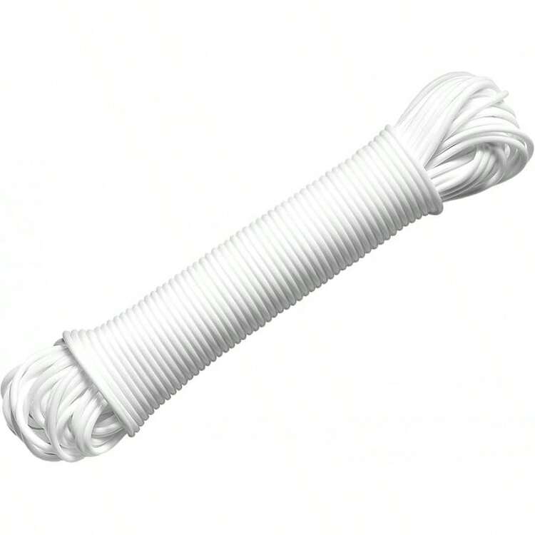 Tendedero de plástico, pies, Blanco, pies - 100 pies - Añade 3