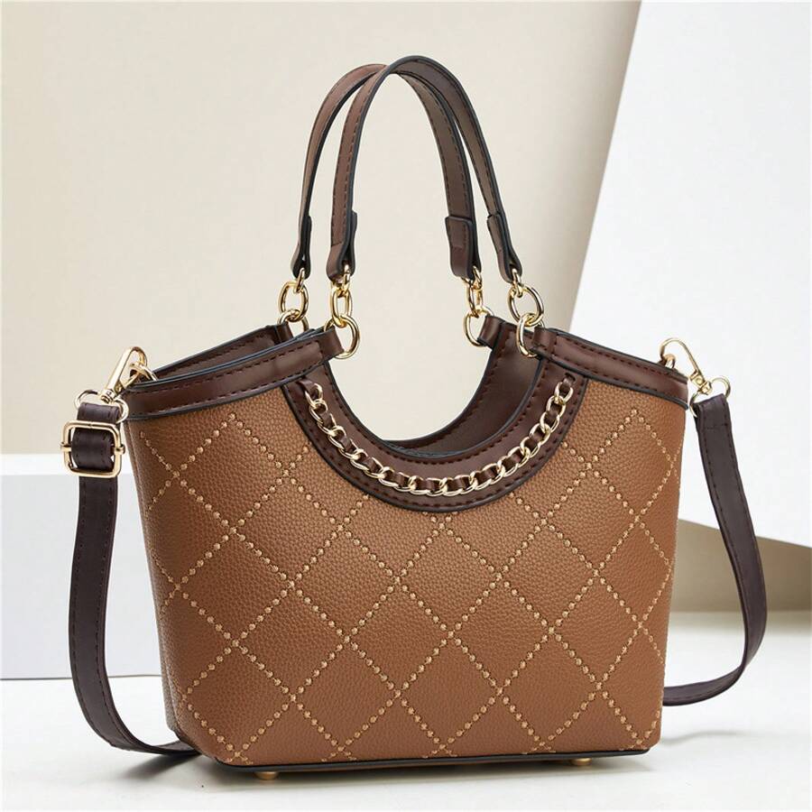 Women Shoulder Bags - 土黃色 - 查看 1